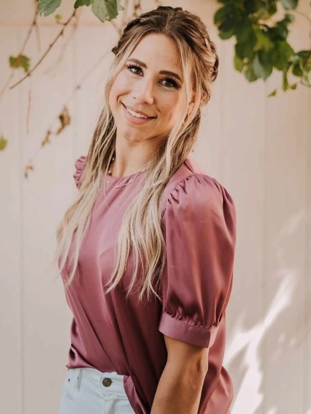Silky Mauve lightweight blouse